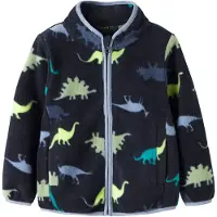 Name it Nmmmeeko Fleece Jacket Aop2 Noos - Navy - 80