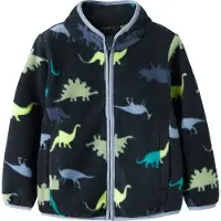 Name it Nmmmeeko Fleece Jacket Aop2 Noos - Navy - 104