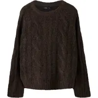 LMTD Neulepaita 'NLFKLEAVECABLE' tummanruskea