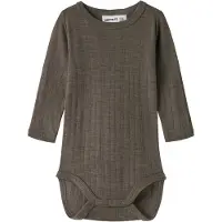 Name it Nbmwang Wool Needle Ls Body Solid Noos - Brown - 68