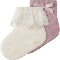 Name it Nbfwakma Wo/Bl Structure 2P Sock - Purple - 50-56