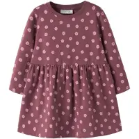 Name It Mini Nmfdavina Ls Sweat Bru Dress Noos - Brown - 80