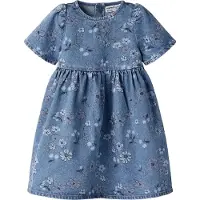 Name it Nmfanna Ss Loose Dnm Dress 2633-Im - Blue - 98