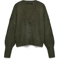 Vero Moda Vmlea Ls V-Neck Cuff Cardigan Noos - Green - M