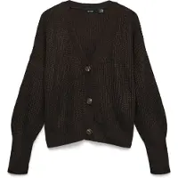 Vero Moda Vmlea Ls V-Neck Cuff Cardigan Noos - Brown - S
