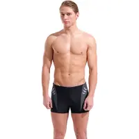 Arena Uimashortsit 'STEPLOGO SWIM SHORT' antrasiitti / musta