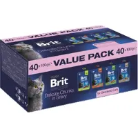 Brit Premium by Nature Value pack Sterilised Box - wet cat food - 40x100g