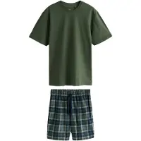 Next Lyhyt pyjama laivastonsininen / vaaleansininen / kuusi / valkoinen