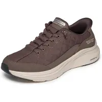 SKECHERS for man. 232619 Slip-Ins Sneakers: Contour Foam - Cozy Fit brown (45), Flat, Laces, None, Casual