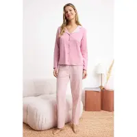 Trendyol Pyjama vaalea pinkki / valkoinen