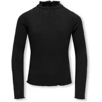 ONLY Kogfransiska Schl Ls Hi-Nck Top Jrs Noos - Black - 146-152