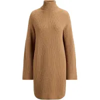 Ralph Lauren Wool-Cashmere Turtleneck Dress - Brown - XS