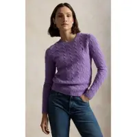 Ralph Lauren for woman. 211971865502 Lilac wool and cashmere sweater (XXL), Casual, Purple, Long sleeve