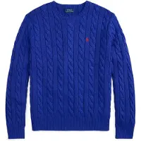 Ralph Lauren Neulepaita 'DRIVER' kuninkaallisen sininen / kirsikanpunainen