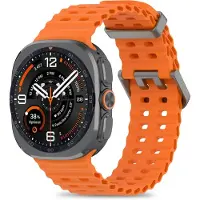 Tech-Protect Samsung Galaxy Watch Ultra 2024/2025/2026 Iconband Pro TPU Ranneke - 47mm - Oranssi