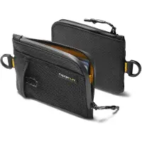Spigen LF300 pehmeä RFID-korttikotelo, jossa vetoketjullinen lokero ja verkkotasku - musta