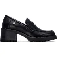 Xti for woman. 14608401-NEGRO Black moccasins 146084 (36), 5 to 8 cm, None, Casual, Classic