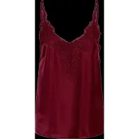 Cream Cranna Top - Burgundy - 38