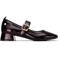 Carmela for woman. 16436105-BURDEOS Garnet 164361 leather ballet flats (39), 3 to 5 cm, Buckle, Casual, Maroon, Classic, Patent Leather