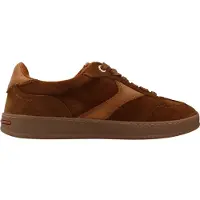 Carmela for woman. 16437201-CAMEL Light brown leather sneakers 164372 (38), Flat, Suede, Laces, Casual