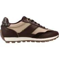 Carmela for woman. 16423804-MARRON Brown Leather Sneakers 164238 (37), 3 to 5 cm, Laces, Casual