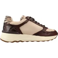 Carmela for woman. 16422102-MARRON Brown Leather Sneakers 164221 (39), 3 to 5 cm, Zip, Casual