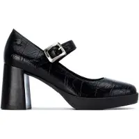 Carmela for woman. 16430401-NEGRO Black shoes 164304 (37), 5 to 8 cm, Buckle, Casual, Classic