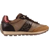 Carmela for woman. 16423701-MARRON Leather Sneakers 164237 brown (38), Flat, Laces, Casual