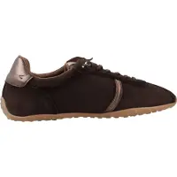 Carmela for woman. 16438302-MARRON Brown Leather Sneakers 164383 (37), Flat, Laces, Casual