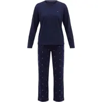 Tommy Hilfiger Underwear Pyjama laivastonsininen / punainen / valkoinen