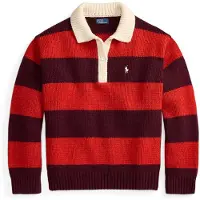Ralph Lauren Neulepaita vaaleabeige / punainen / viininpunainen