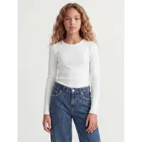 Jack & Jones Kids Kids Jxfreya Str Ls Rib Tee Jrs Noos Grl - White - 164