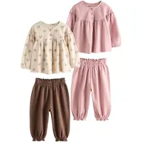 Next Yöpuku beige / tummanruskea / roosa