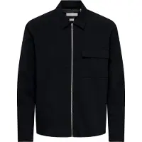 Only & Sons Onswill Reg 0292 Zip Overshirt Frml Noos - Black - XXL