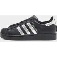 Adidas Originals Tennarit 'SUPERSTAR II' hopeanharmaa / musta