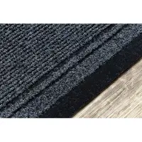 Rugsx Felpudo Alfombra de pasillo con refuerzo de goma MÁLAGA gris 2107 80 cm 80x530 cm