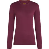 Icebreaker Women Merino 200 Oasis Ls Crewe - Burgundy - M