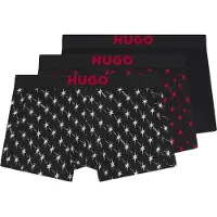 HUGO Bokserishortsit tulenpunainen / musta / valkoinen