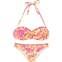Venice beach Bikini keltainen / vaalea pinkki
