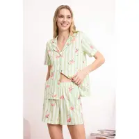 Trendyol Pyjama kerma / vaaleanvihreä / roosa