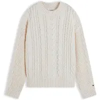 Tommy Hilfiger Villapaita Ivory Petal Ivory Petal 10 Y Valkoinen 10 vuotta Pojat, Tytöt