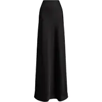 Ralph Lauren Satin Charmeuse Maxiskirt - Black - 42