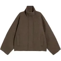 Weekday Wool-Blend Funnel Jacket - Grey - M