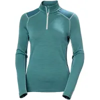 Helly Hansen Lifa Merino Keskipaksu 1/2-vetoketjullinen, naisten, vihreä