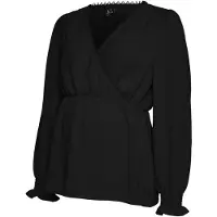Vero moda Maternity Vmmalva Lace Ls Top Wvn Ga - Black - XXL