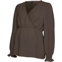 Vero moda Maternity Vmmalva Lace Ls Top Wvn Ga - Brown - M