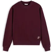 Tommy Hilfiger Collegepaita viininpunainen / valkoinen