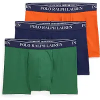 Ralph Lauren Bokserishortsit 'CLSSIC' laivastonsininen / vihreä / oranssi / valkoinen