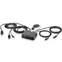 StarTech.com 2-Port Hybrid Cable KVM Switch 4K DP