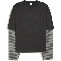 Bershka Paita meleerattu harmaa / musta